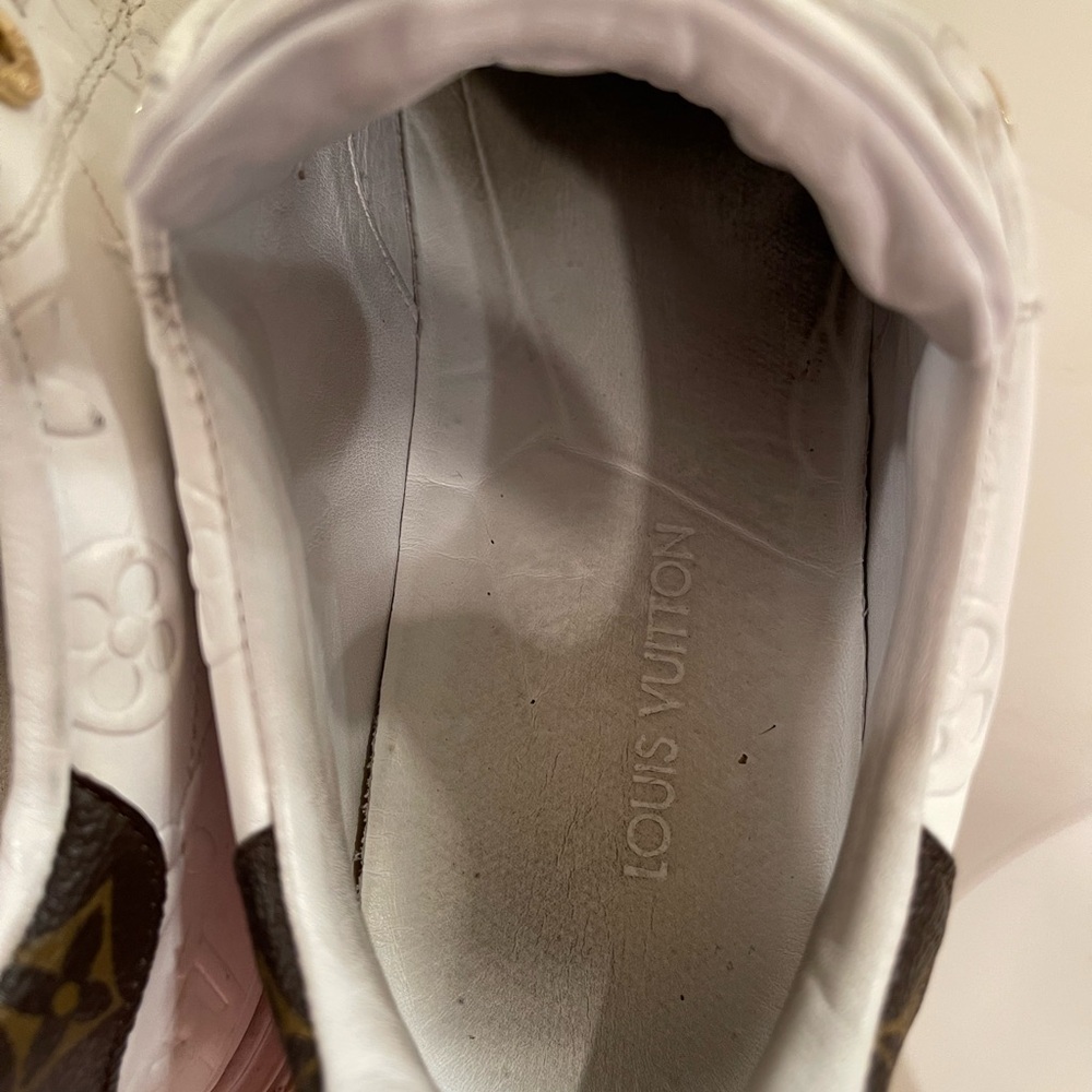 Louis Vuitton White and Brown Sneakers for men